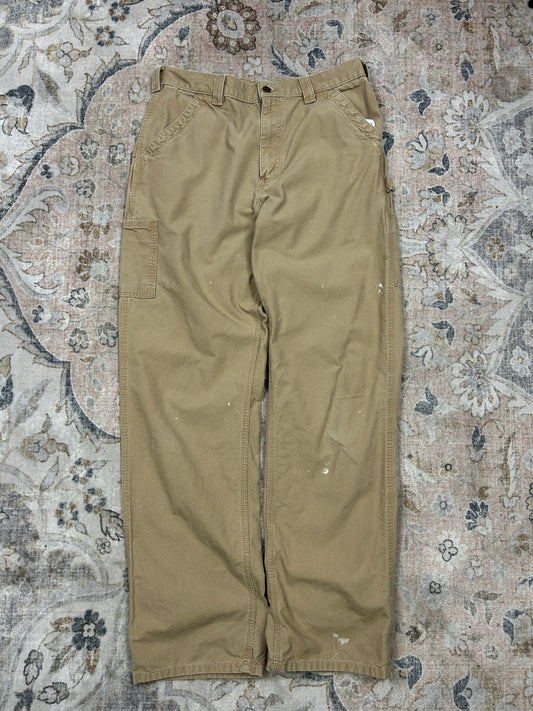 Carhartt Canvas Work Wear Pants Size 35W