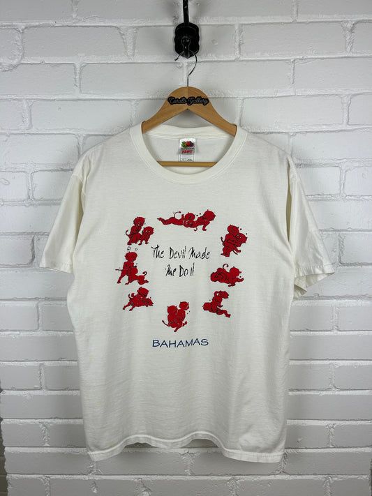 Vintage The Devil Made Me Do It Karma Sutra Positions Sex Parody T Shirt Size L