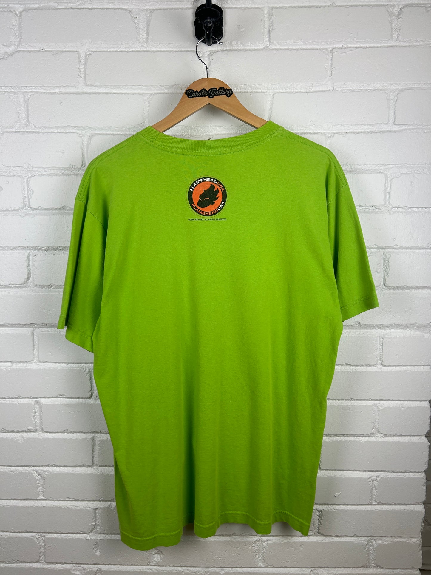 Vintage 2000 Jnco Y2K Flame Head USA Graphic T Shirt Size XL