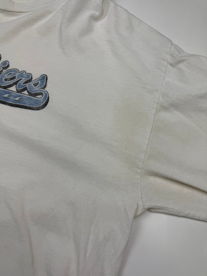 Vintage Cleavland Cavaliers NBA Basketball Script Graphic Long Sleeve T Shirt XL