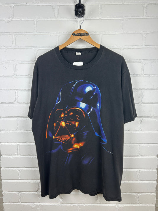 Vintage 1995 Star Wars Darth Vader Big Face Movie Promo T Shirt Size XL 90s