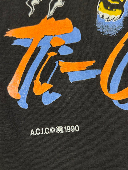 Vintage 1990 Hamilton Tiger Cats Claw Mark Big Graphic Soft Wear T Shirt Size XL