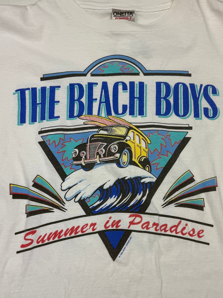 Vintage 1995 The Beach Boys Summer In Paradise Band Music T Shirt Size XL 90s