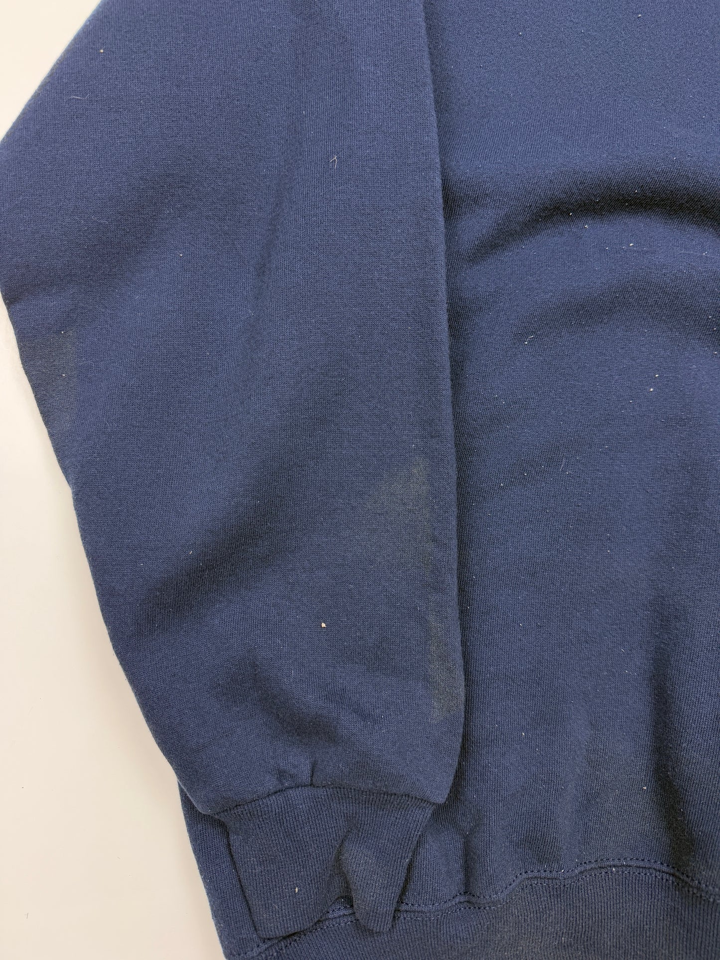 Vintage 90s Russell Athletic Blank Crewneck Sweatshirt Size XLT Navy Blue