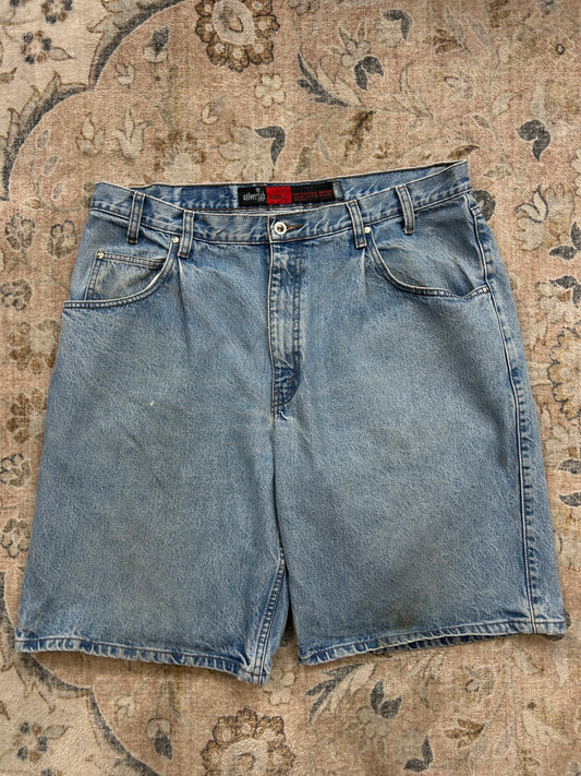 Vintage Levis Silver Tabs Loose Fit Light Stone Wash Jeans Jorts Shorts Size 39W