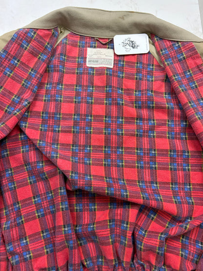 Vintage 80s/90s Sears Plaid Lined Work Jacket Harrington Style Light Jacket XXL
