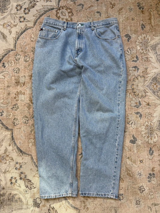 Vintage Tommy Hilfiger Light Wash Denim Regular Fit Jean Pants Size 36W