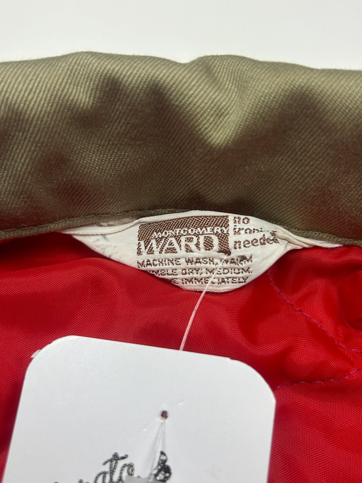 Vintage 80s Mont Gomery Ward Quilted Lined Insulated Cropped Mechanic Style Jacket Size M