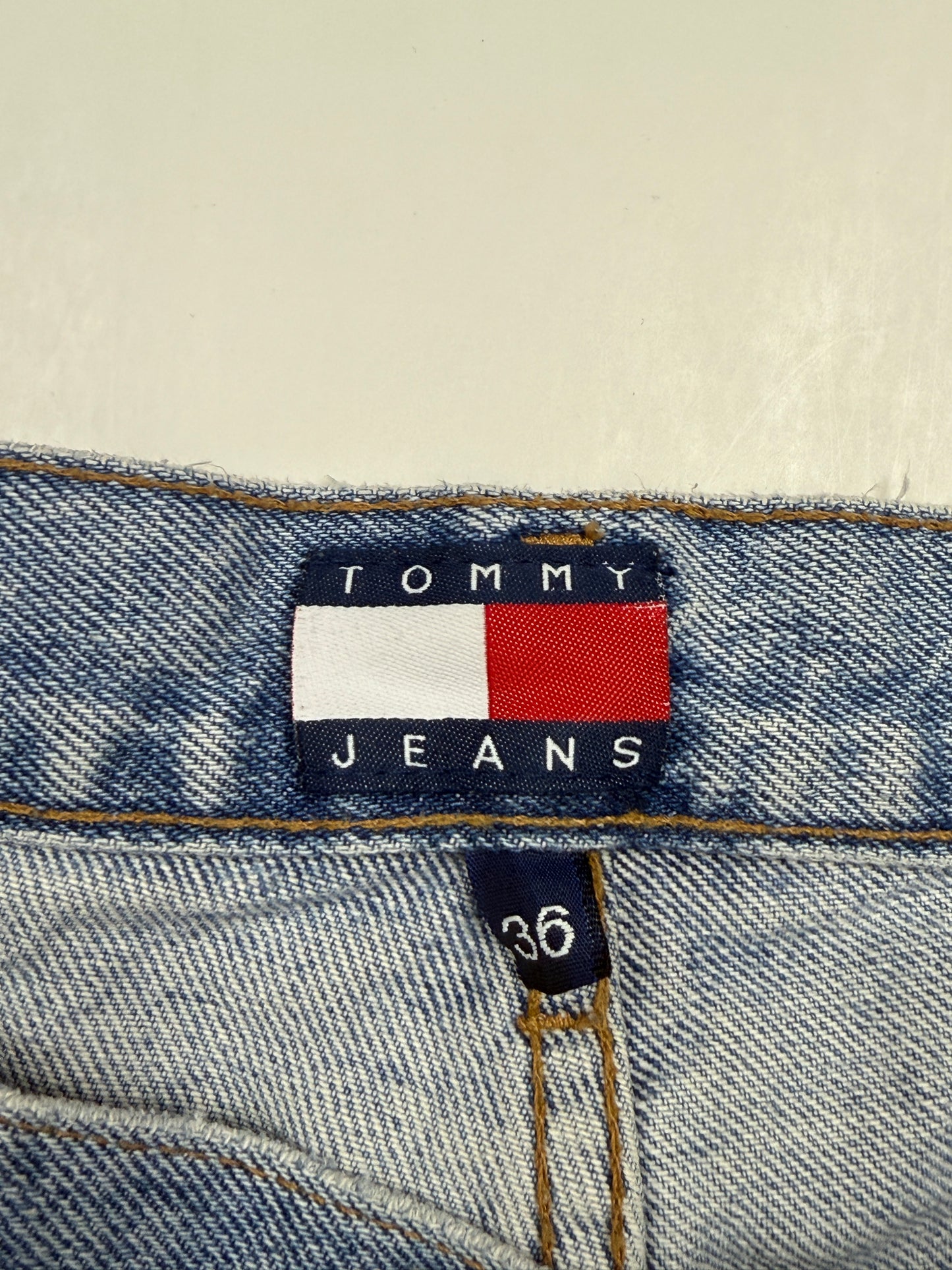 Vintage Tommy Hilfiger Light Wash Denim Regular Fit Jean Pants Size 36W