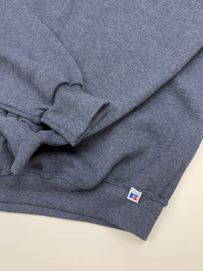 Vintage Russell Athletic Blank Crewneck Sweatshirt Size XL Charcoal Blue