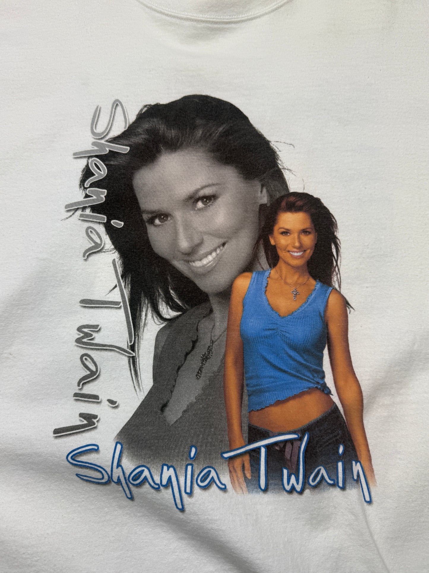 Vintage Y2K 2003 Shania Twain Up Tour Country Music T Shirt Size L