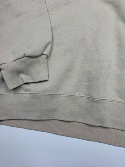 Vintage Russell Athletic Boxy Fit Blank Crewneck Sweatshirt Size XL Cream