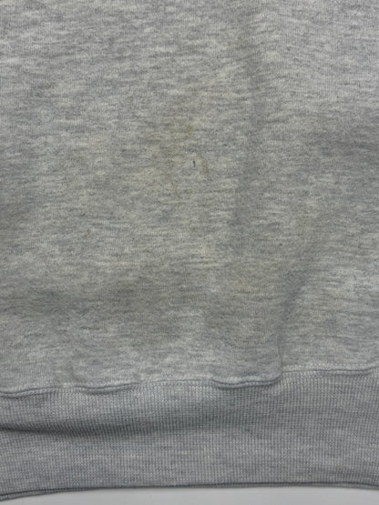 Vintage 90s Russell Athletic Cropped Boxy Fit Blank Crewneck Sweatshirt Size M Heather Gray