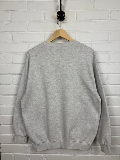 Vintage 90s The Three Stooges Larry Mo And Curly TV Promo Graphic Crewneck Sweatshirt Size XL