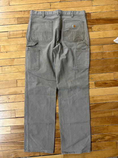 Carhartt Relaxed Fit Canvas Work Wear Carpenter Pants Size 36W