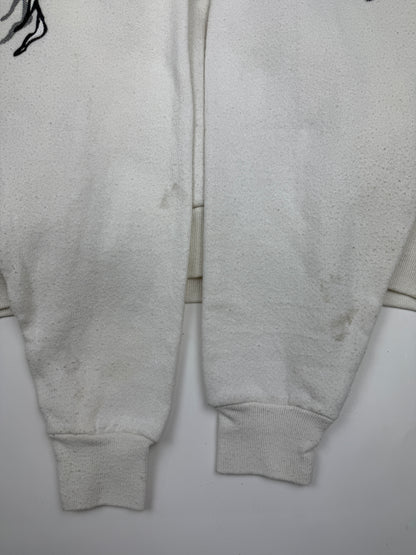 Vintage 1996 Looney Tunes Taz Grafiti Tear All Over Print Crewneck Sweatshirt Size M 90s