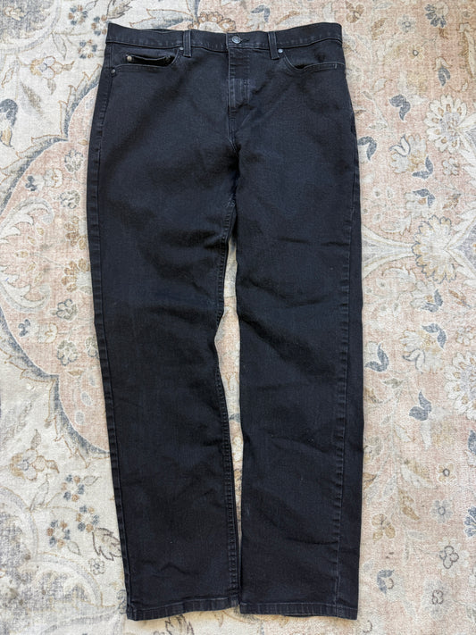 Harley Davidson Motorcycles Straight Jean Dark Black Denim Pants 38W