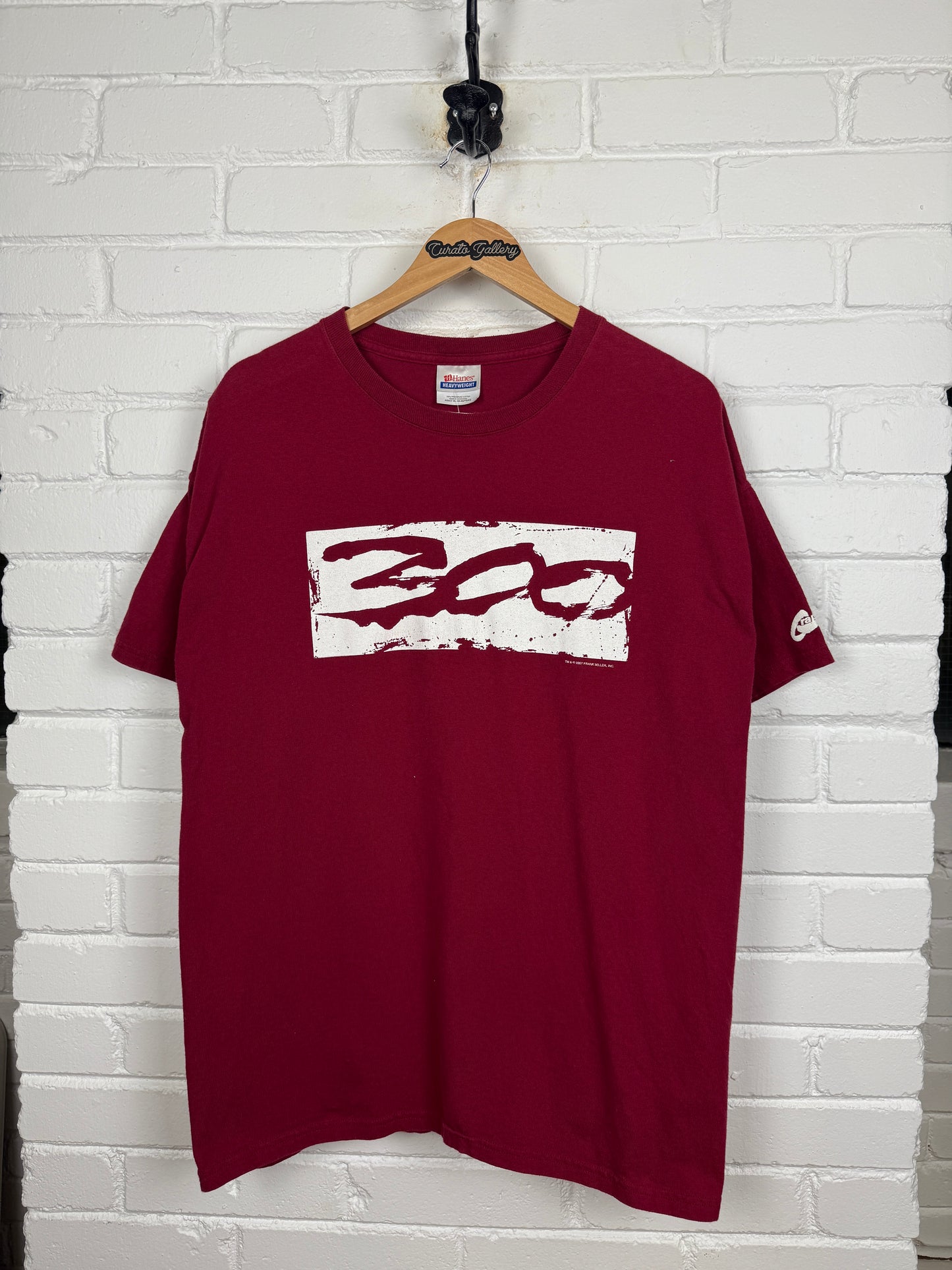 2007 300 Movie Promo Spell Out Graphitti Graphic T Shirt Size XL