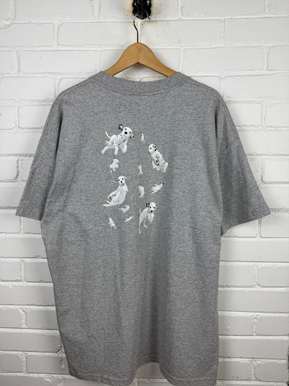 Vintage 2000 102 Dalmatian Disney Movie Promo Graphic T Shirt Size XL