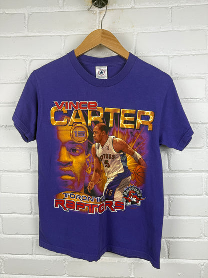 Vintage Toronto Raptors Vince Carter Coin T Shirt Youth Large