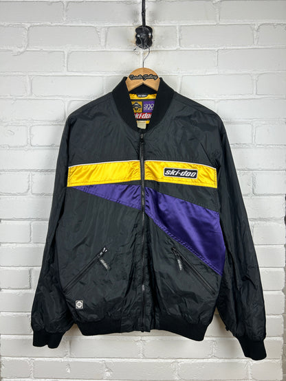 Vintage 90s Ski Doo Bombardier Snow Gear Bomber Jacket Size M