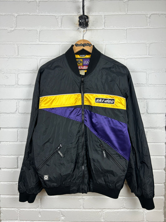 Vintage 90s Ski Doo Bombardier Snow Gear Bomber Jacket Size M