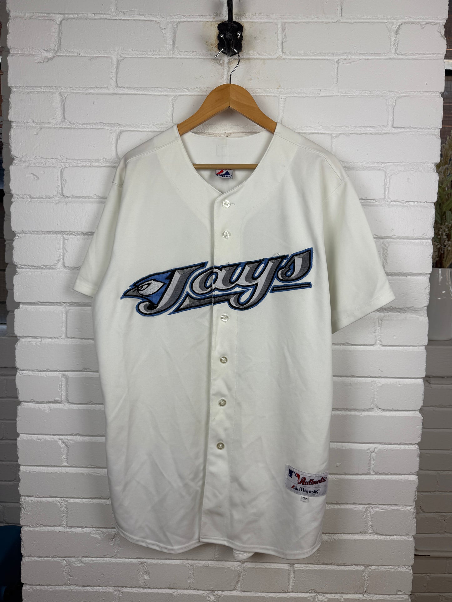 Vintage Vernon Wells Blue Jays Authentic Majestic Authentic Baseball Jersey Size 52