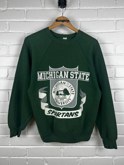 Vintage 60s/70s Michigan State Spartans Clliegate Crest Sweatshirt