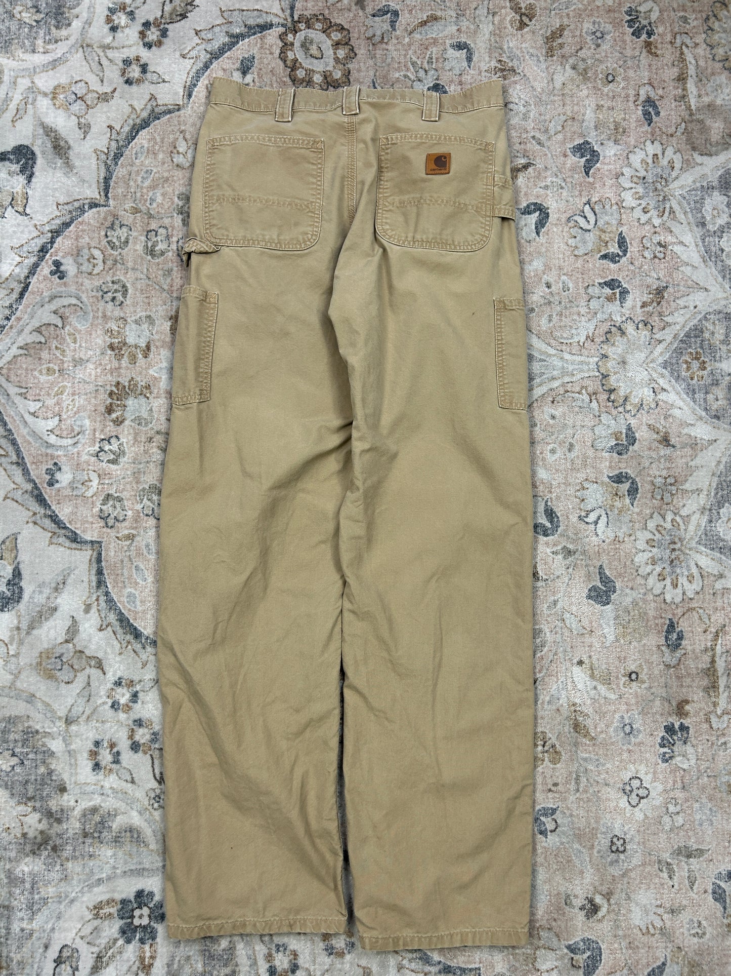Carhartt Carpenter Work Wear Dungaree Fit Chino Pant Size 34W B151
