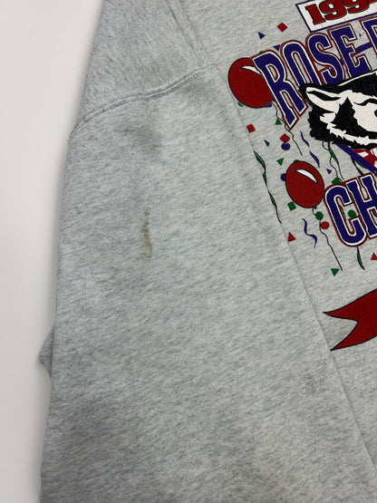 Vintage 1994 Wisconsin Badgers Rose Bowl Champs Football NCAA Sweatshirt Size XXL 90s
