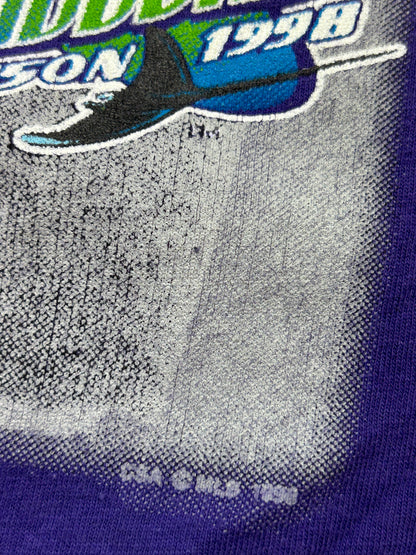 Vintage 1998 Tampa Bay Rays Inaugural Season MLB Equipment CSA T Shirt Size L 90s