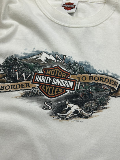 2008 Harley Davidson Border To Border California Long Sleeve T Shirt Size L