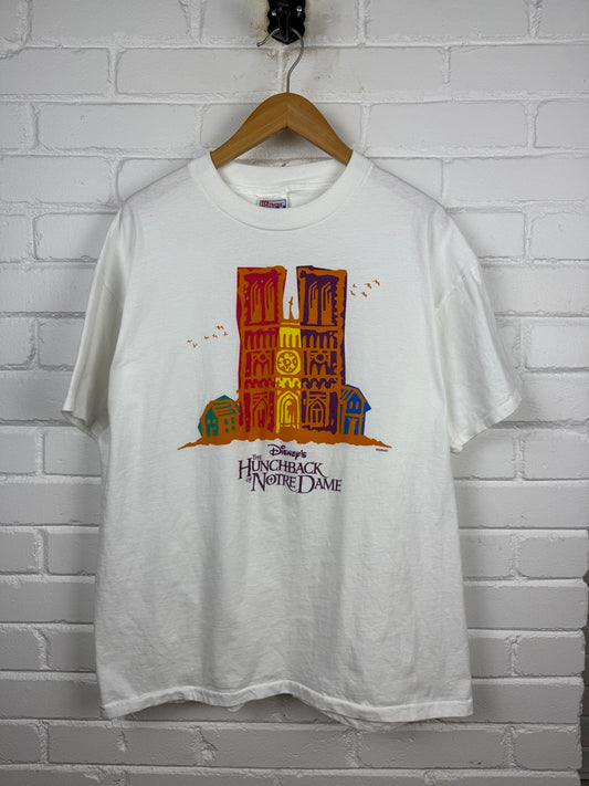 Vintage 1998 Hunchback Of Notre Dame Title Hit Movie Promo T Shirt Size XL