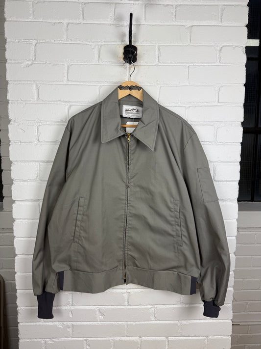 Vintage 80s/90s Work Wear Mechanic Style Cropped Boxy Jacket Size XL Made In USA