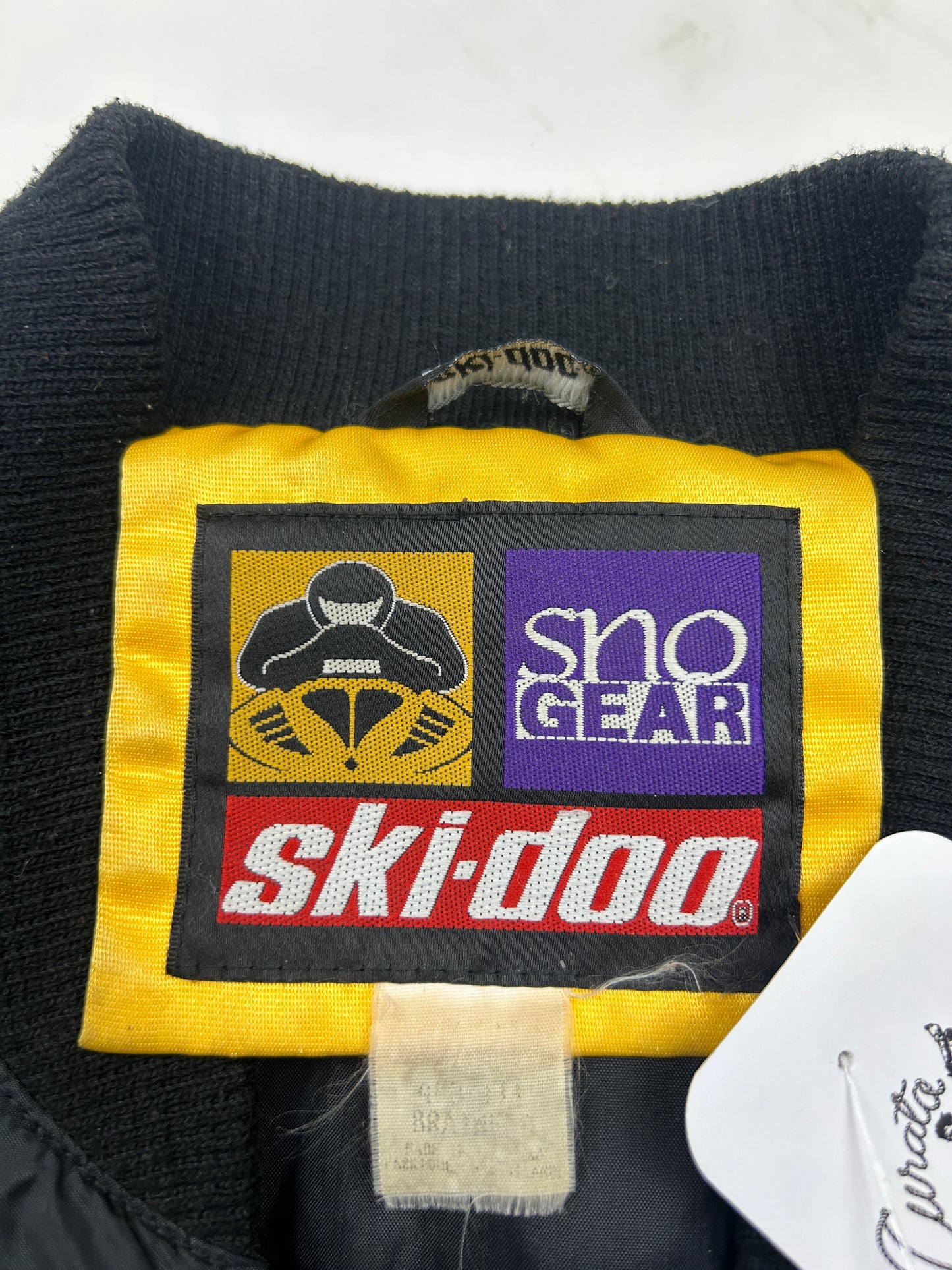 Vintage 90s Ski Doo Bombardier Snow Gear Bomber Jacket Size M