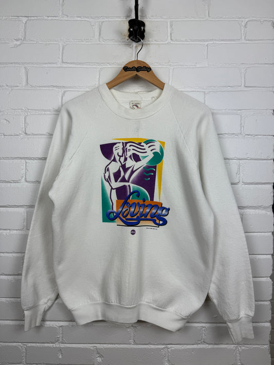 Vintage 1989 Loving ABC TV Show Soap Opera Promo Graphic Crewneck Sweatshirt Size XL 80s