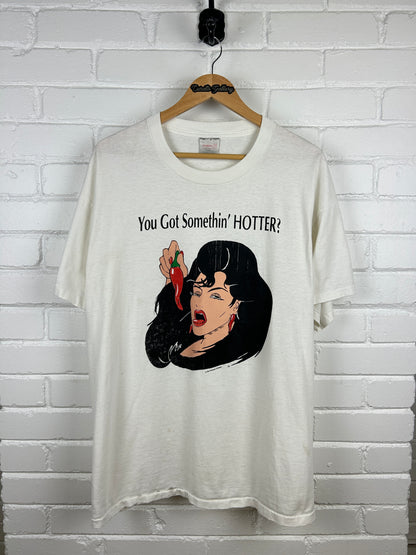 Vintage 90s You Got Something Hotter? Graphic T Shirt Size XL