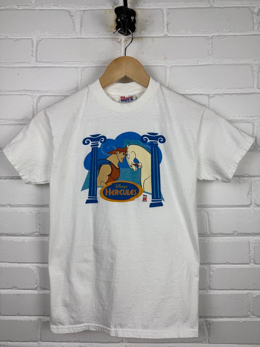 Vintage 90s Hercules Disney Movie Promo Animated T Shirt Size Youth M