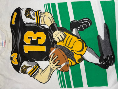 Vintage 90s Hamilton Tiger-Cats CFL Football Headless Player #13 T Shirt Size XL