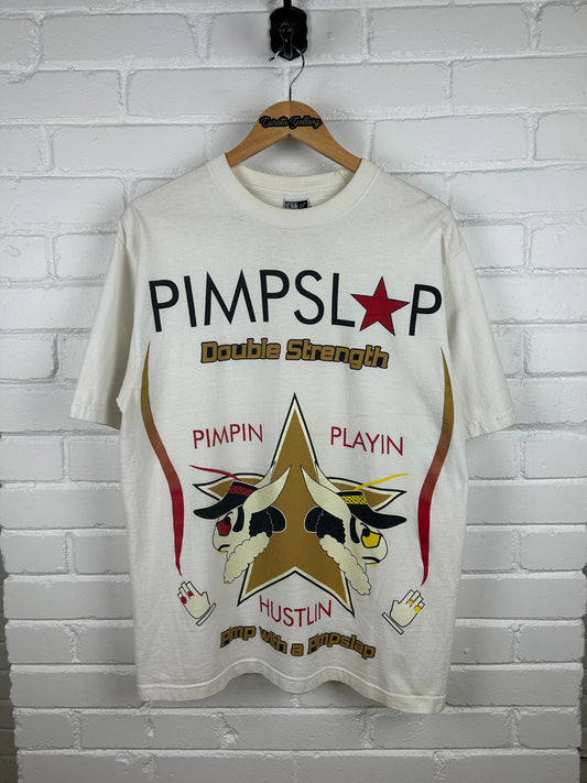 Vintage Da Grind Pimpslap Double Strength Parody T Shirt Size L