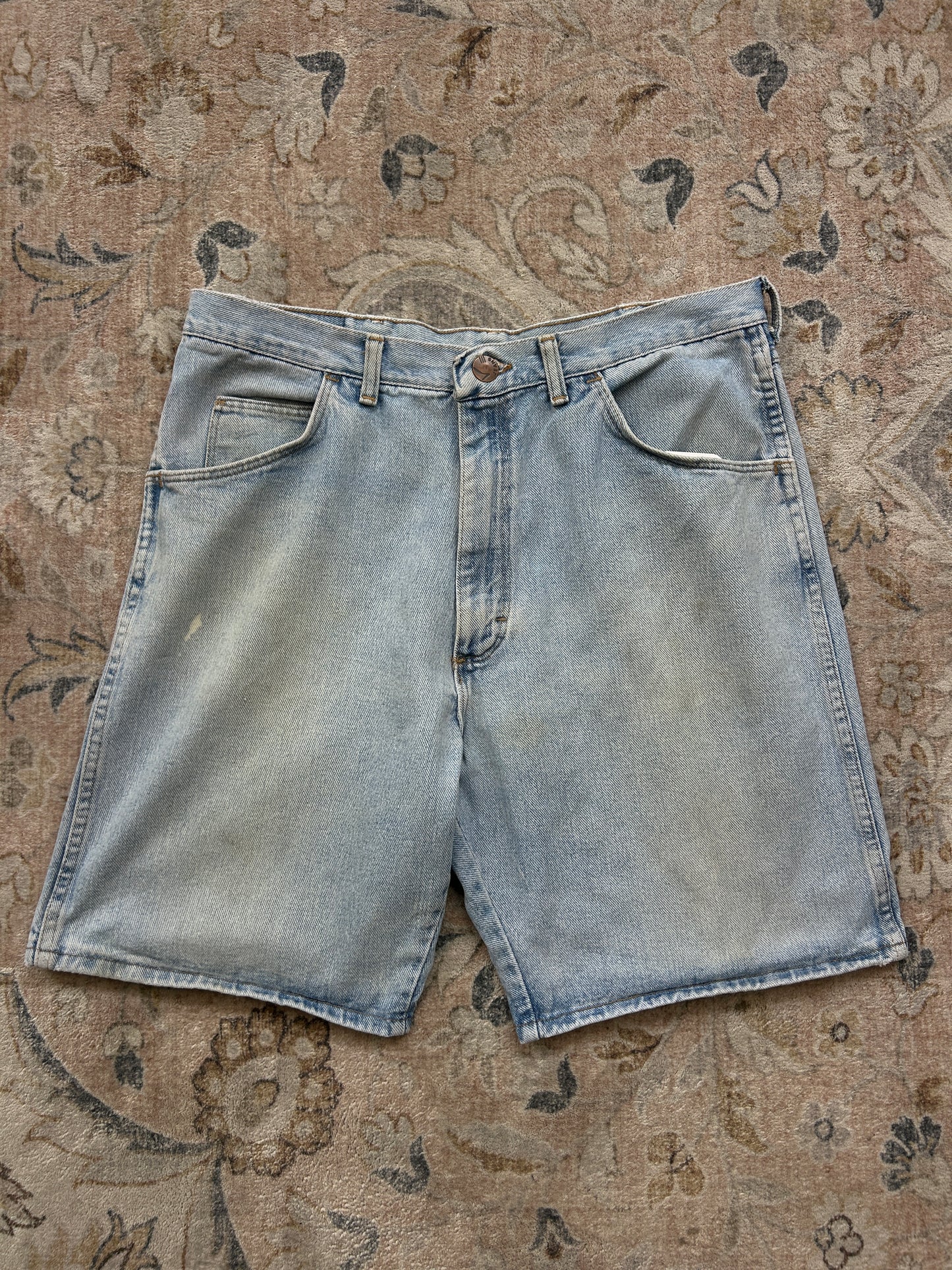 Vintage Wrangler Hero Light Wash Jean Jort Shorts Size 35W
