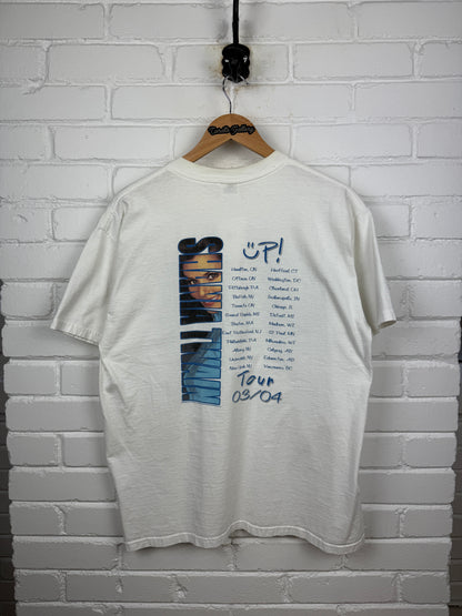 Vintage Y2K 2003 Shania Twain Up Tour Country Music T Shirt Size L