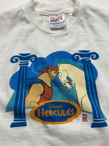 Vintage 90s Hercules Disney Movie Promo Animated T Shirt Size Youth M