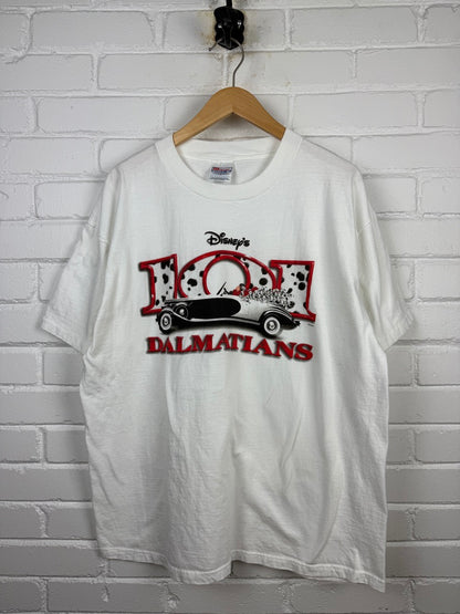 Vintage 1996 101 Dalmatians Disney Cruella So Many Dogs So Little Time Movie Promo T Shirt Size XL