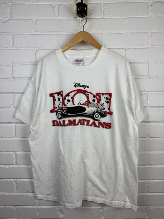 Vintage 1996 101 Dalmatians Disney Cruella So Many Dogs So Little Time Movie Promo T Shirt Size XL