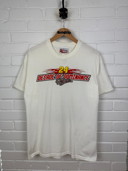 Vintage 2002 Jeff Gordon #24 Decade Of Dominance NASCAR Racing T Shirt Size M
