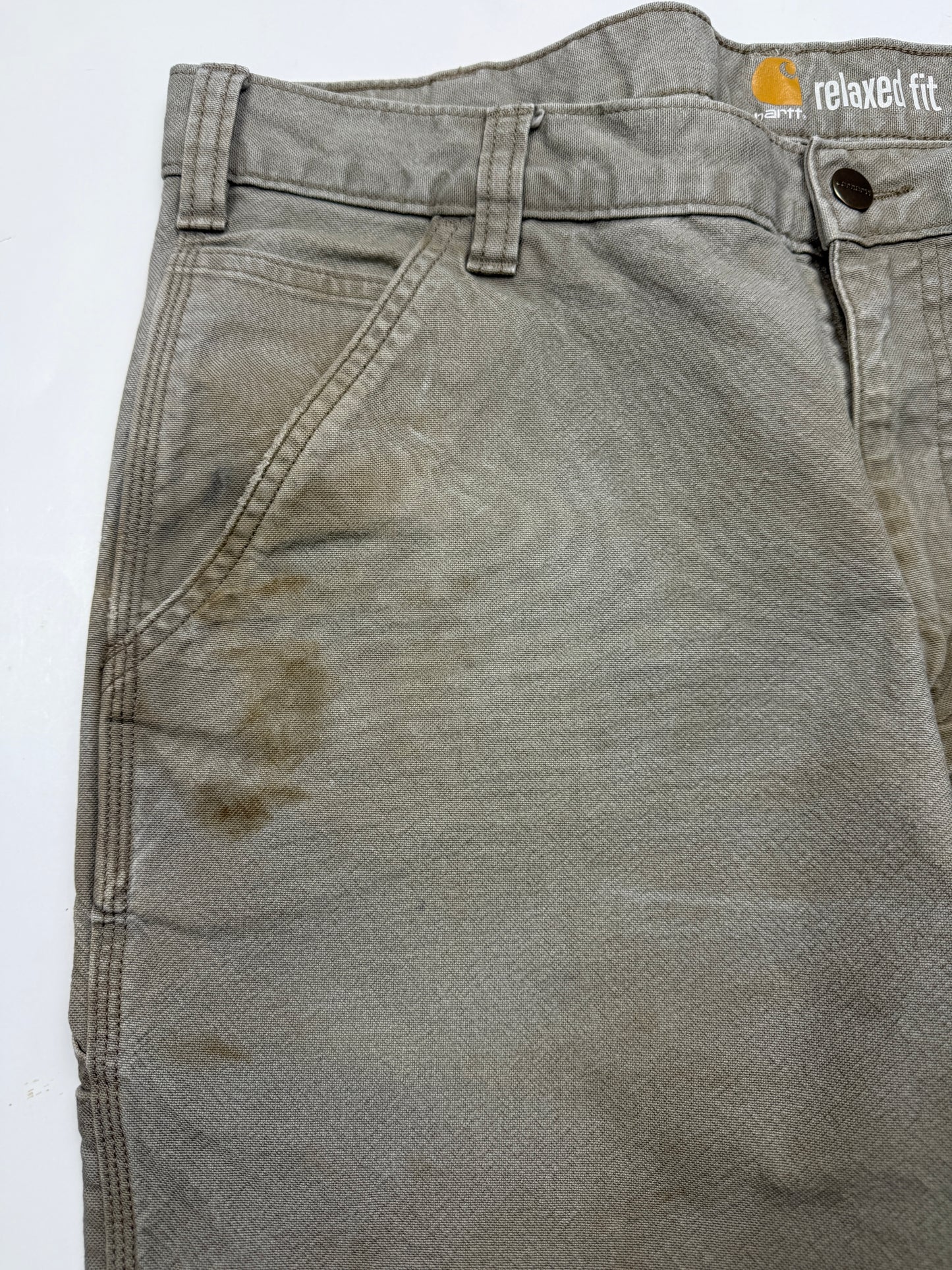 Carhartt Relaxed Fit Canvas Work Wear Carpenter Pants Size 36W