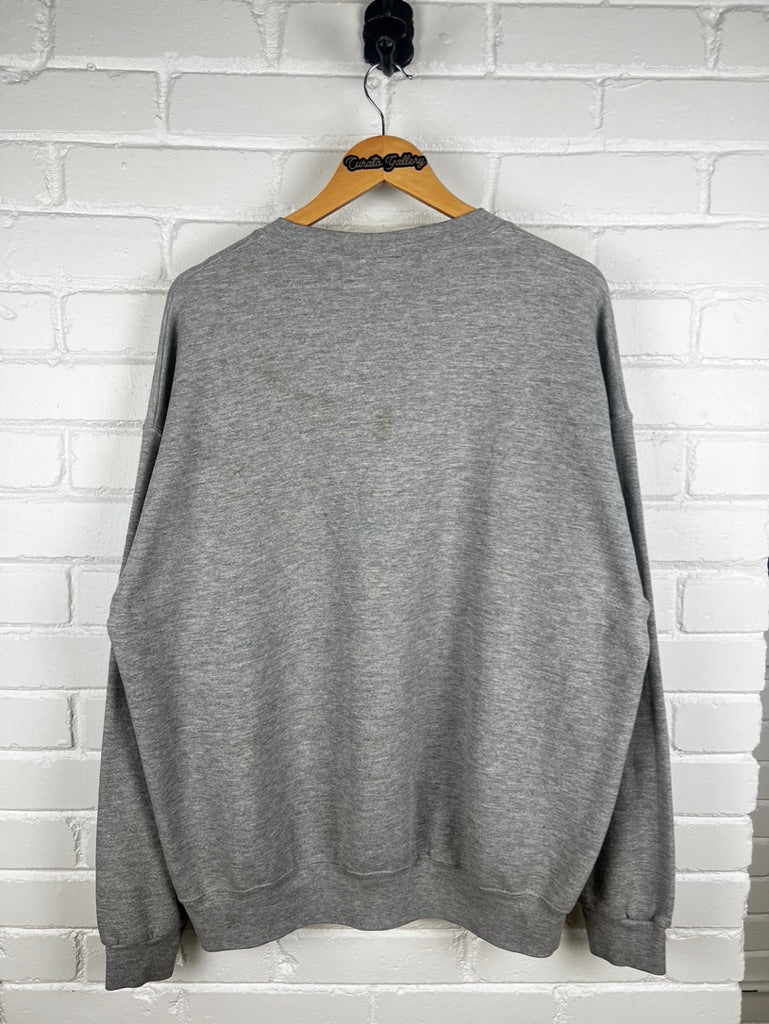 Vintage 90s Oklahoma State University Cowboys Graphic Spell Out Sweatshirt XXL