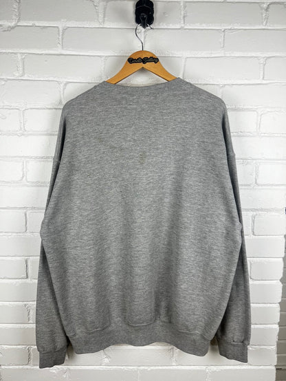 Vintage 90s Oklahoma State University Cowboys Graphic Spell Out Sweatshirt XXL