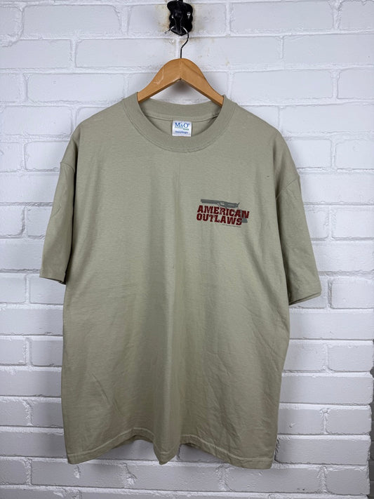 Vintage 2001 American Outlaws Title Hit Western Movie Promo T Shirt Size XL